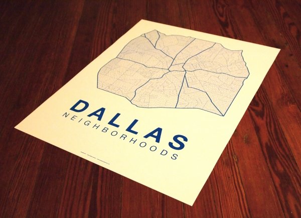 Dallas Typographical Maps