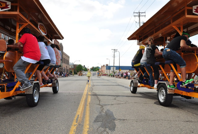 Sit, drink, and pedal like hell