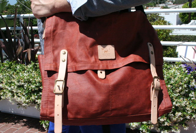 Will Leather Goods Wax-Coated Messenger