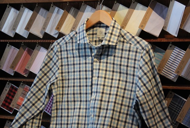 Navy & Light Blue Gingham English
