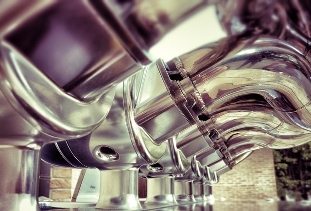 Because music sounds better when pumped through a Formula 1 exhaust
