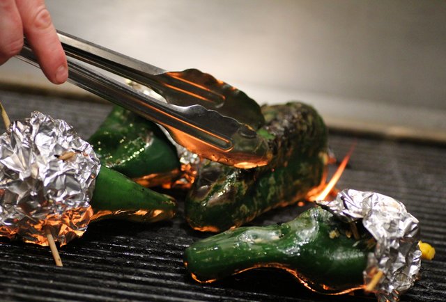 Grilled Chicken-Stuffed Poblano
