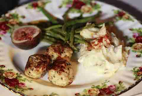 Chicken meatballs at Modern Man Mississippi.