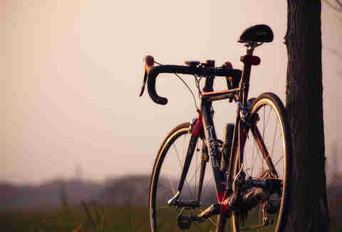 bike sunset
