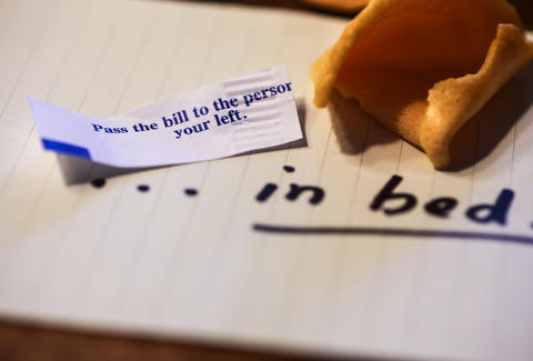 pass the bill to the person on your left