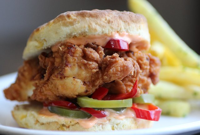 Hog & Rocks Chicken & Biscuit Sandwich
