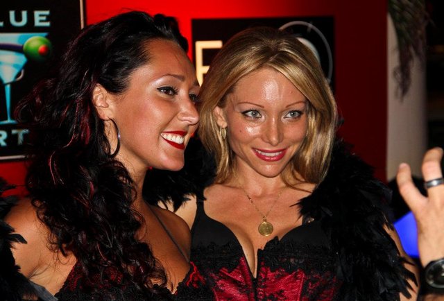Cocktails and cleavage
