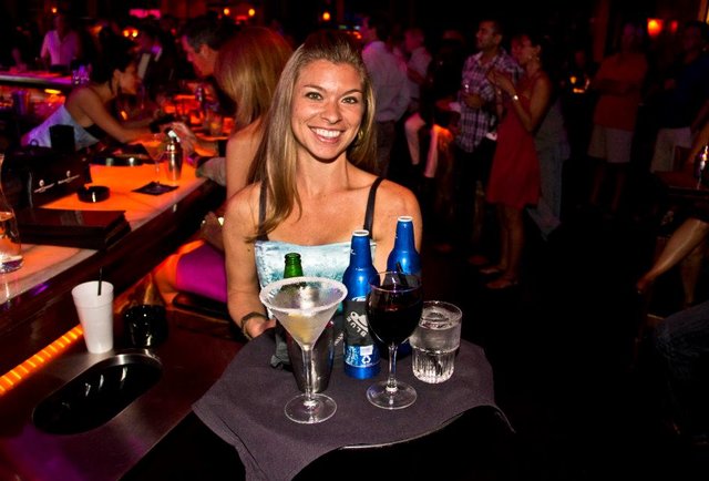 Cocktails and cleavage
