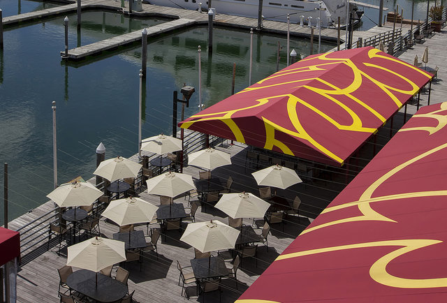 Boozing on the dock of the bay