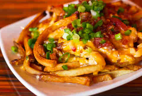 Slice & Pint - loaded french fries
