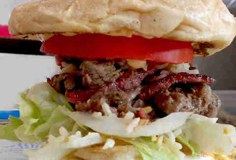 The Schmitter sandwich from the Cherry Bomb Bus