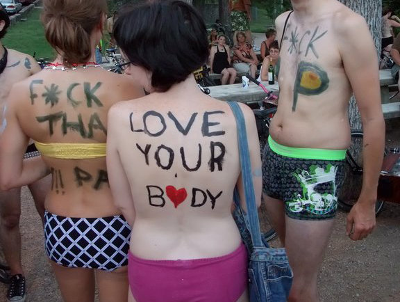 #6. World Naked Bike Ride