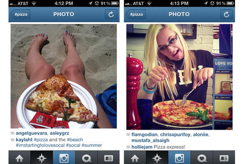 Instagram pizza girls