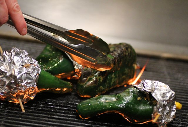 Grilled Chicken-Stuffed Poblano