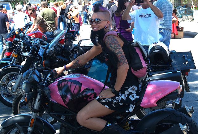 Bearded Lady Motorcycle Freakshow