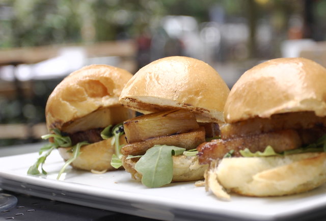 35th Street Kitchen + Bar's Crispy Pork Belly Slider