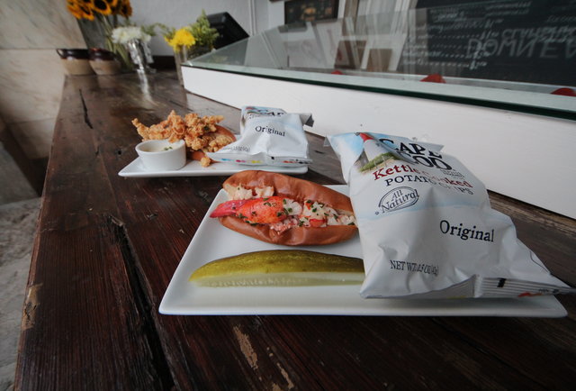 Lobster rolls and oysters to go in the LES