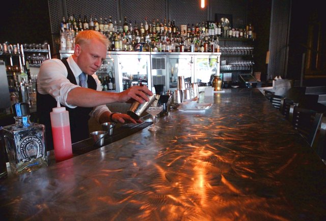 ... their bar, and what they're selling behind it
