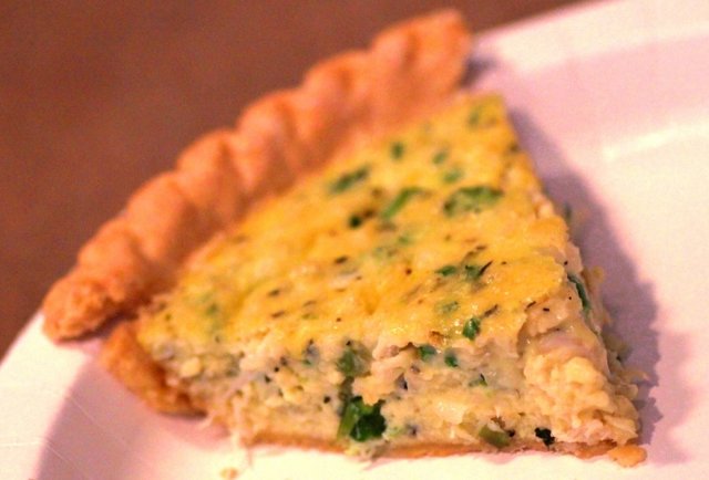 Crab, Asparagus & Gruyere Quiche