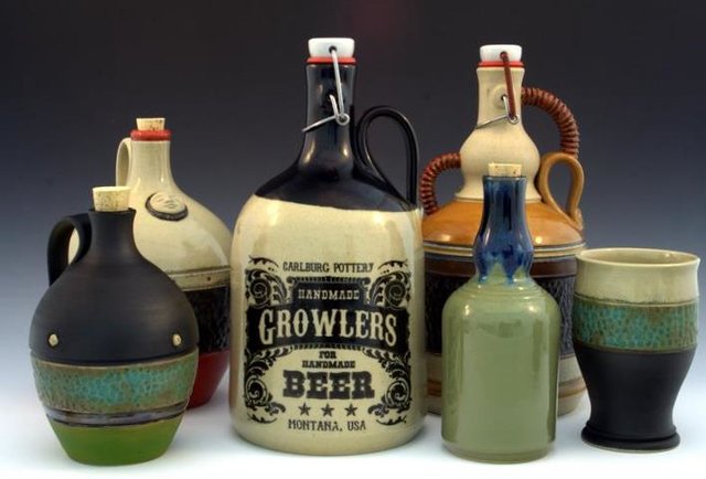 Carlburg Pottery's Custom Ceramic Growlers