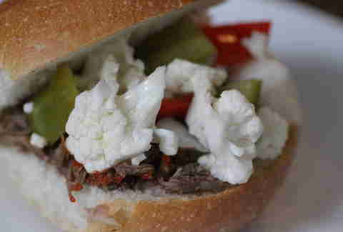 Mayhem & Stout Brisket Sandwich