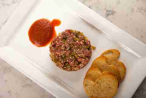 Beef Tartare at the Iron Room at Atlantic City Bottle Company