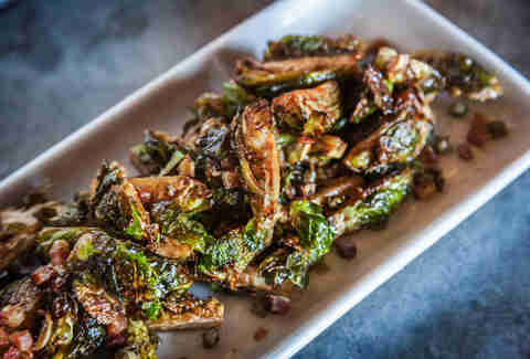 Deep fried brussels sprouts at Blue Ribbon Rustic Kitchen in San Diego.