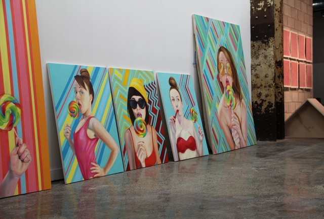 Art for purchase, drinks for free