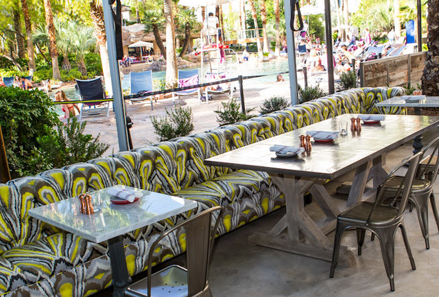 Grilled cheese sliders & paperbag beers inside the Hard Rock