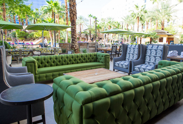 Grilled cheese sliders & paperbag beers inside the Hard Rock