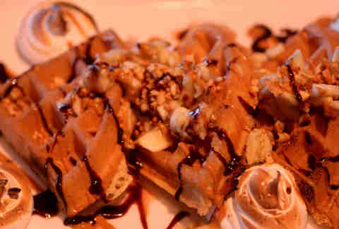 Fluffernutter waffles at The Continental AC.