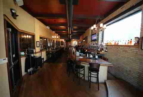 Interior at Devil's Advocate in Minneapolis, Minnesota.