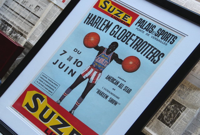 Vintage Harlem Globetrotters Tour Poster