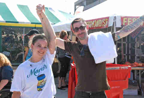 Sarah Parkington and Chris Brehm
