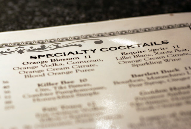 Grafton Street's Fall Cocktail Menu