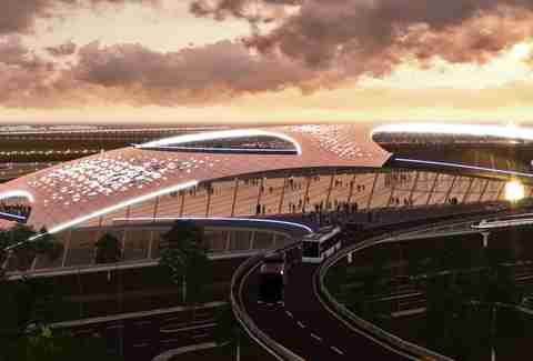 Houston Spaceport artist's renderings.
