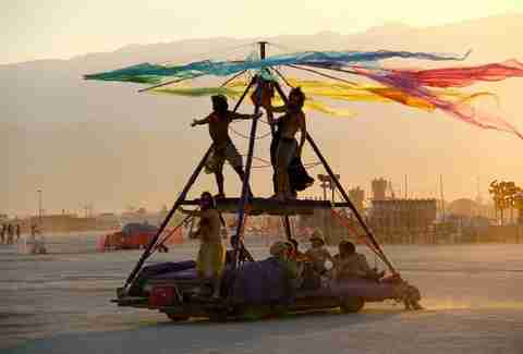 king of the world at burning man