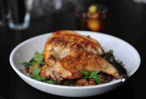grilled rocky junior half-chicken at Acorn