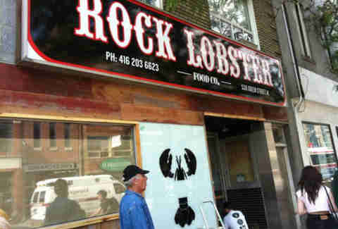 Rock Lobster exterior sign