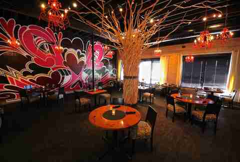 Main dining room at Heidi's in Minneapolis, Minnesota.
