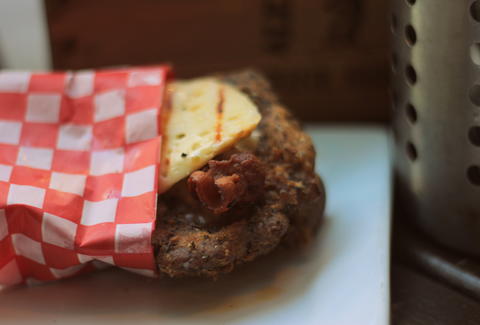 Chicken fried burger without a bun