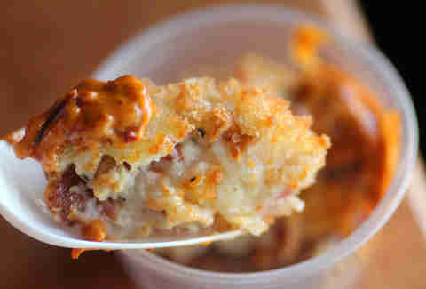 Bacon fritter at the Bacon Takedown at Lincoln Hall