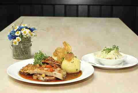 German cuisine at Tegernseer Tal Brauhaus