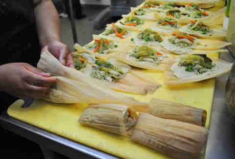 Tamale making