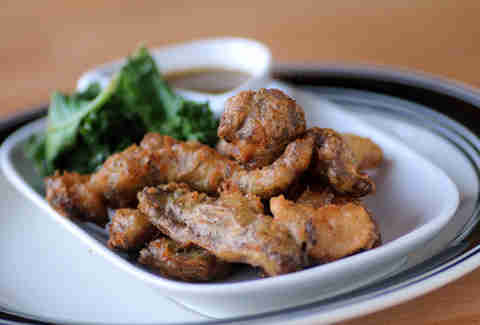 Crispy pigs ears at Buzz Bar in North Center