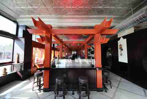Interior of Eat Street Buddha in Minneapolis, Minnesota.