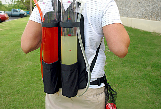Dual Tank Backpack Tailgate Drink Dispenser
