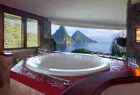 bathtub with a view