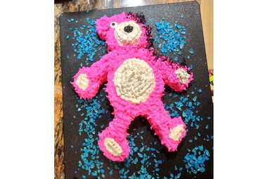 Breaking Bad pink bear cake