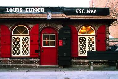 Louis' Lunch in New Haven, Connecticut served the original hamburger.